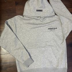 Grey Essentials Hoodie.