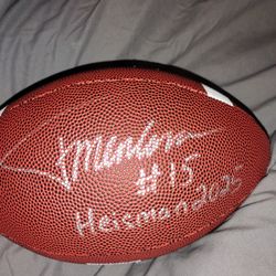 Fernando Mendoza Signed Autograph Football Indiana Hoosiers  Auto