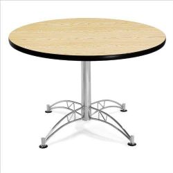 OFM KLT42RD-OAK Round Multi-Purpose Round Table, 42", Oak