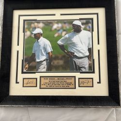 Tiger Woods Michael Jordan Framed Picture