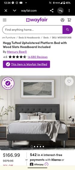 Tufted Upholstered Platform Bed
