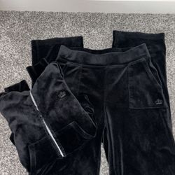 Juicy Black Velour Set  By Juicy Couture 