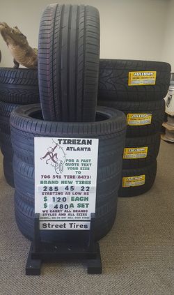 285 45 22 BRAND NEW TIRE TIRES $120 EACH $480 SET