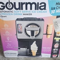 Gourmia 2 Quart Automatic Soft Serve Ice Cream and Frozen Drink Maker