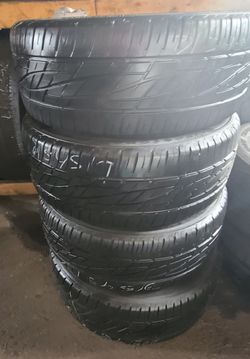 215 45 17 (4) HIGH TREAD all season low profile used tires Free installation