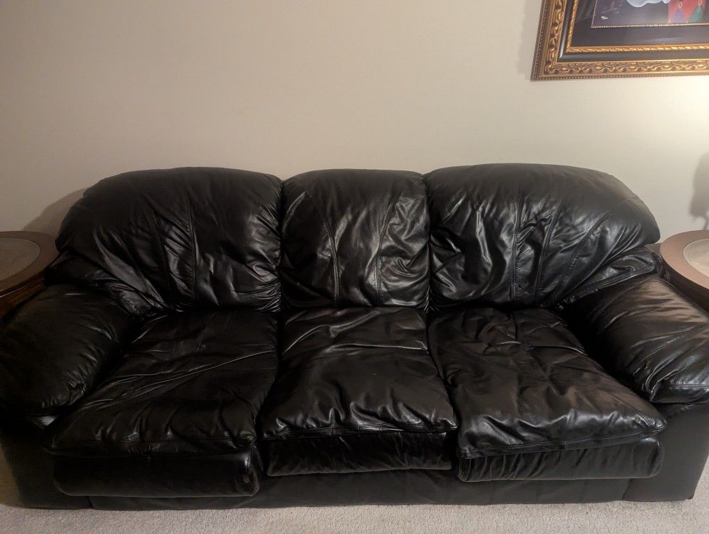 3-Piece Leather Couch Set