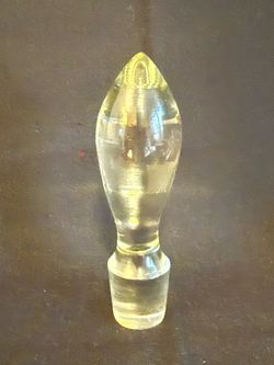 Vintage Clear Glass Decanter Stopper