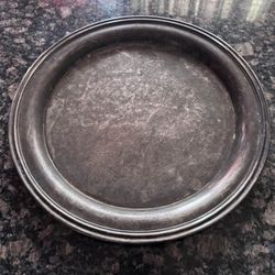 12 1/4” Vintage Antique Silver Plated Decorative Food Serving Tray