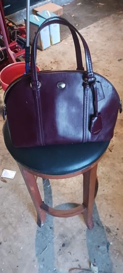 Rare burgundy coach handbag