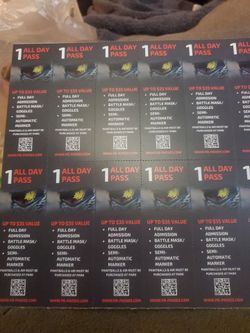 tickets for SC village  "PAINT BALLING"