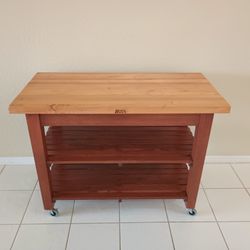 JOHN BOOS OAK WOOD BUTCHER BLOCK ISLAND 