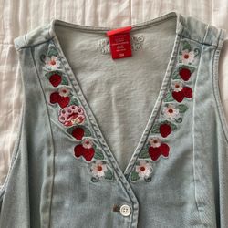 Strawberry Shortcake Denim Vest