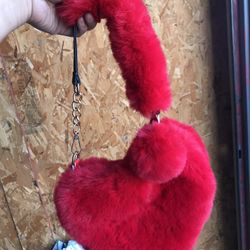 Heart Fluffy Bag 