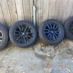Like New GMC Black Rims And Tires