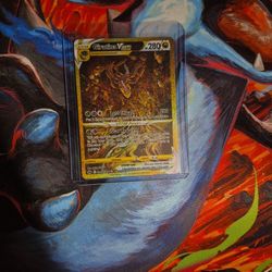 Giratina Vstar Gold Pokemon Card