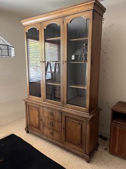 Mid century curio cabinet