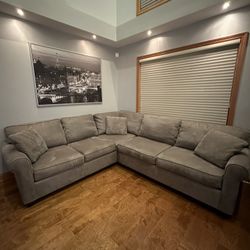 Gray L-shaped Sectional 