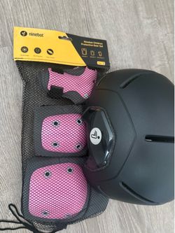 Ninebot Helmet + Kids Protective Gear Set Bundle - New
