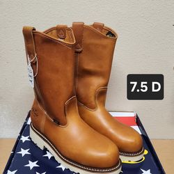 Thorogood Work Boots sz 7.5 D STEEL ROUND TOE