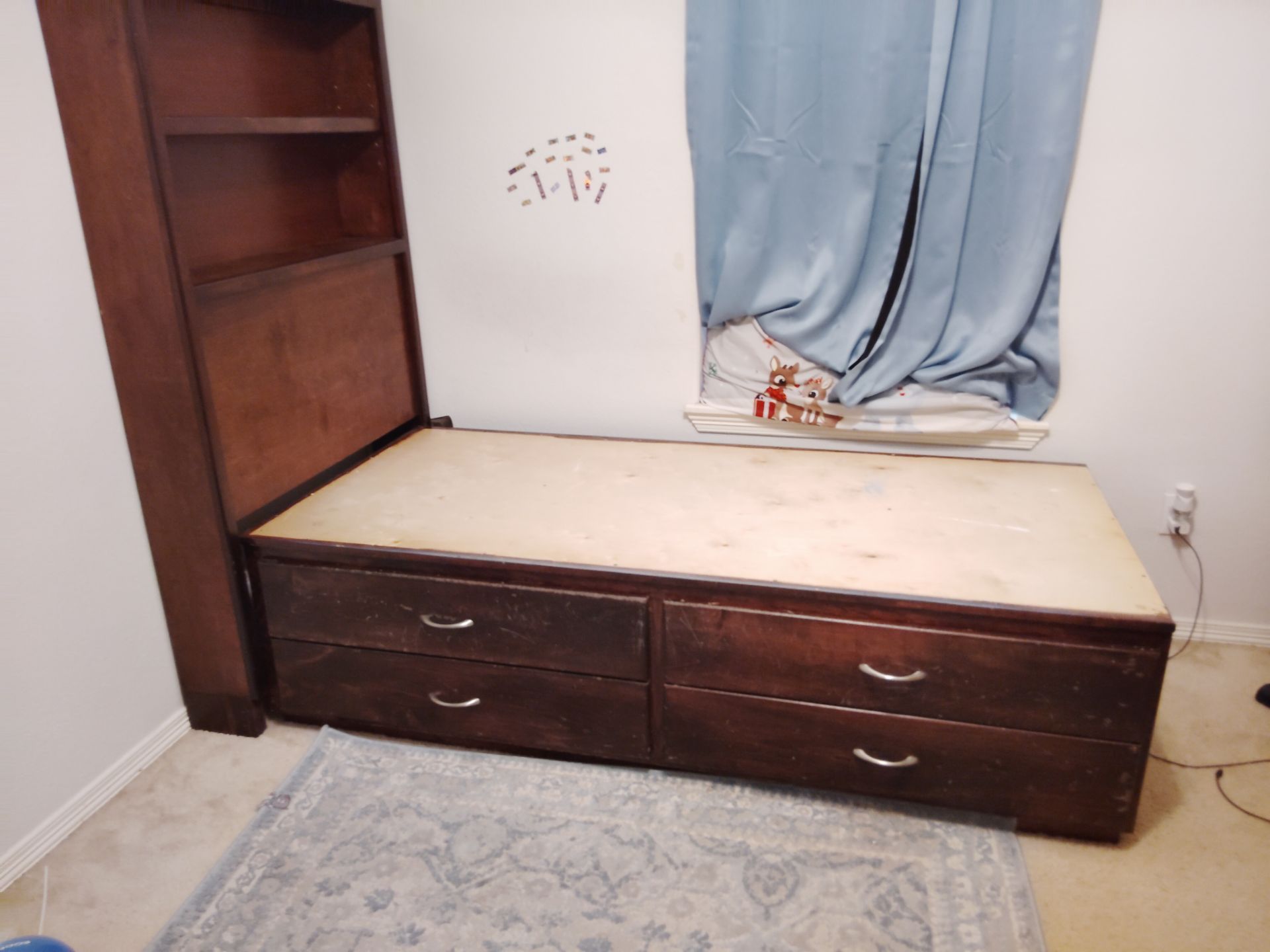 TWIN CAPTAINS BED $100