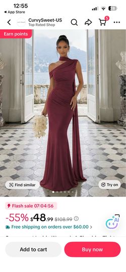 Burgundy dress size M