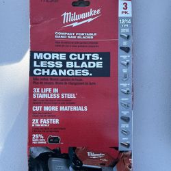 Milwaukee 3pk Band Saw Blades 