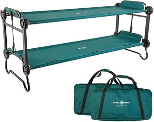 Disc-O-Bed Large 2 Bed Bunk Camping Cot System - Green