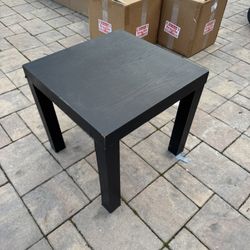 Small Black Wooden Side Table
