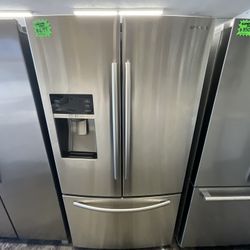 French Door Samsung Stainless Steel Refrigerator 