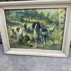 Hunting dog print