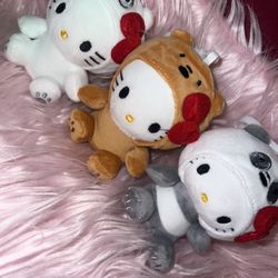 Hello Kitty Plush Keychains 