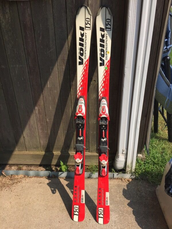 Volkl Supersport 5 Star Skis 154cm w/ Marker Comp 1400 Bindings