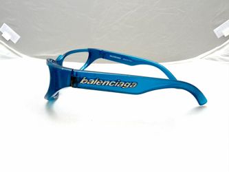 Balenciaga Vintage Blue Translucent Eyeglass Frames / Rx Frames / No Lenses