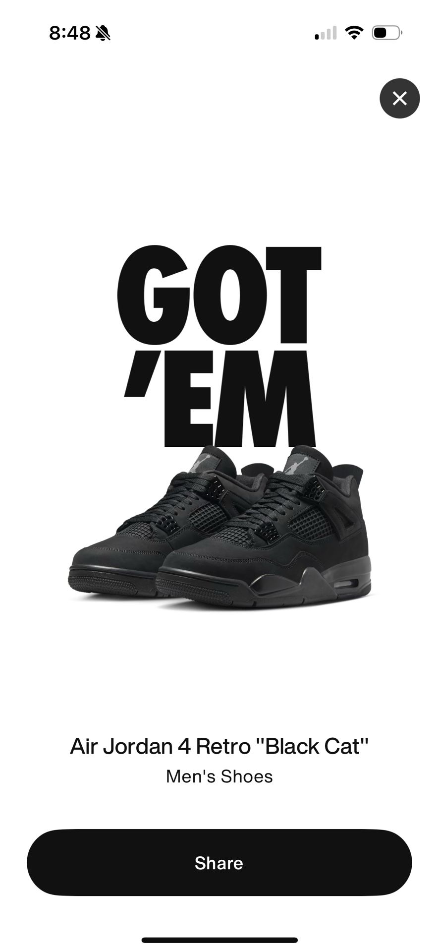 New Jordan 4 “Black Cats”