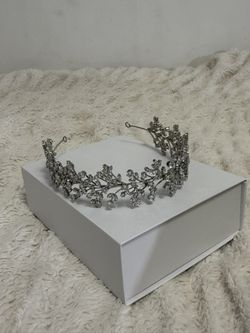 Silver Crystal Tiara