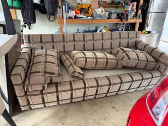 Checkered couch