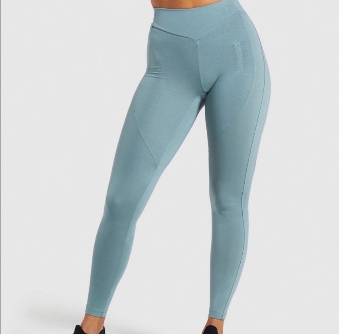 GYMSHARK Lustre Women Sport Leggings Turquoise Stretch Activewear Xs