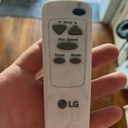 LG Window Ac Unit Remote 