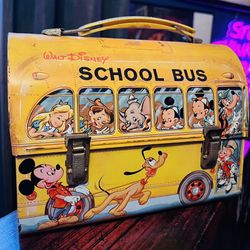 Disney Vintage School Bus Lunchbox 