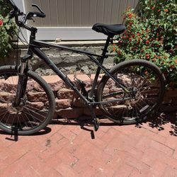 3 Bicycles and hitch mount rack for sale