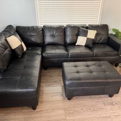 Black couches for sale!
