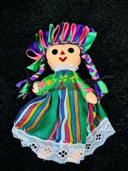Handmade Mexican Folk Art Rag Doll