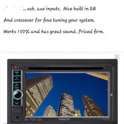 Kenwood Double Din Touch Screen Radio