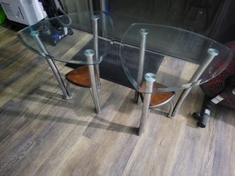 Glass side tables-$10_for pair