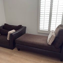 Loveseat & Chaise Set  Great Condition (See Details) Smoke Free Home!