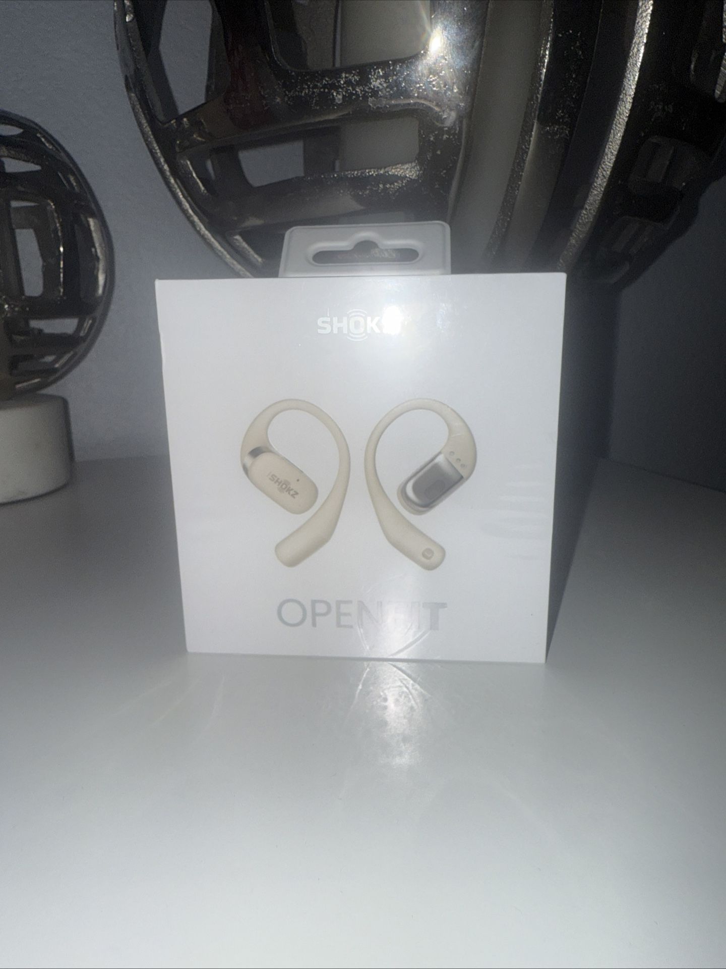 Shokz OpenFit Open-Ear Bluetooth Wireless Earbuds - Beige (T910-ST-BG-US)