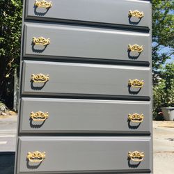 Dark Gray Chest Of Drawers 