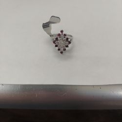 14kwg Ruby And Diamond Ring