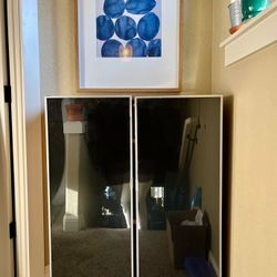 IKEA Billy Bookshelf  With Glass Doors 