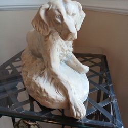 Retriever Dog Statue 14.5" Long  X 5" Wide Weights 6 Lbs